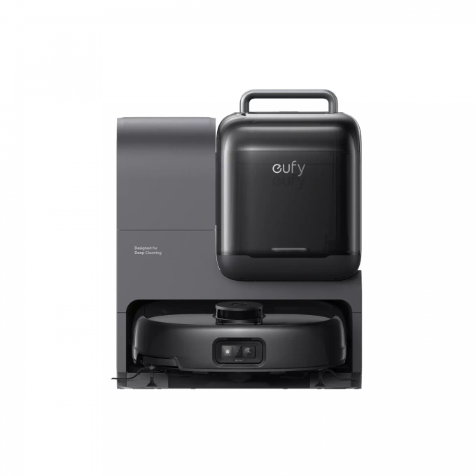 eufy Aspirator robot EUFY Omni E28 T2352G11, Sac de praf 3l/ Rezervor apa 2.5l, 20.000 Pa, Negru - IT-Fashion.ro