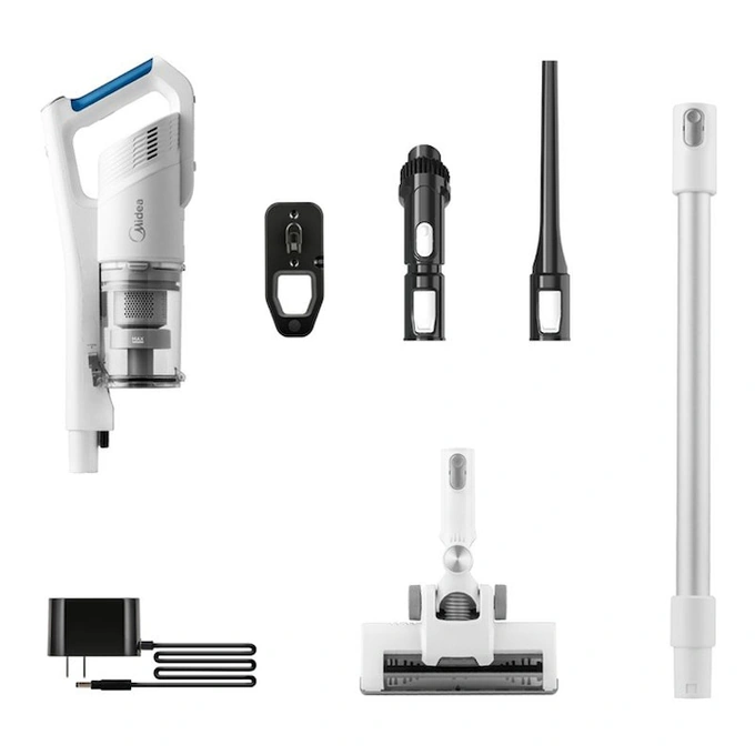 Aspirator vertical, Midea, 0.45l, Autonomie 45 min, 150W, Alb - Imagine 3