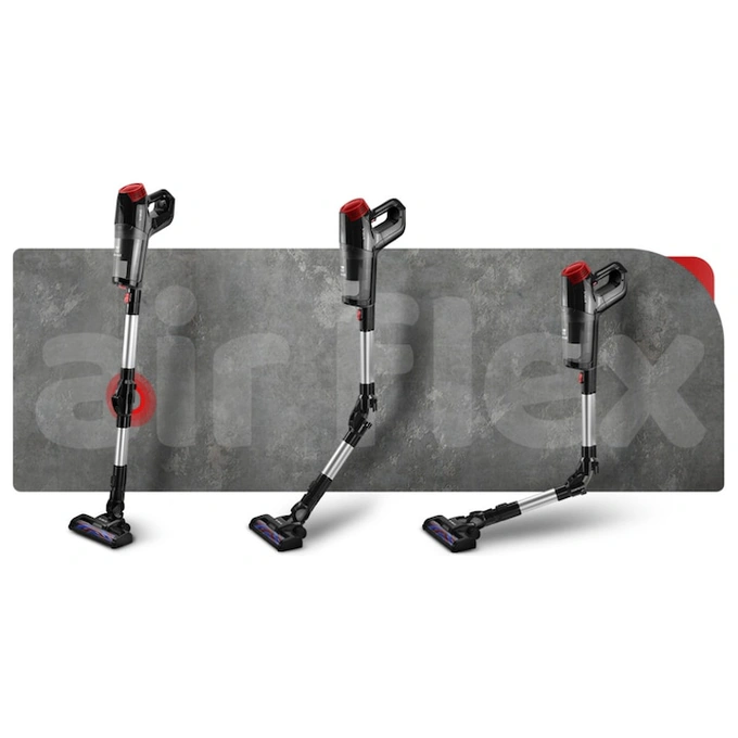 Aspirator vertical Samus Air Flex Eco Power, ciclonic, aspirare uscata, pentru uz casnic si auto, filtru Hepa, 0.7 litri, 135 W, negru - Imagine 6