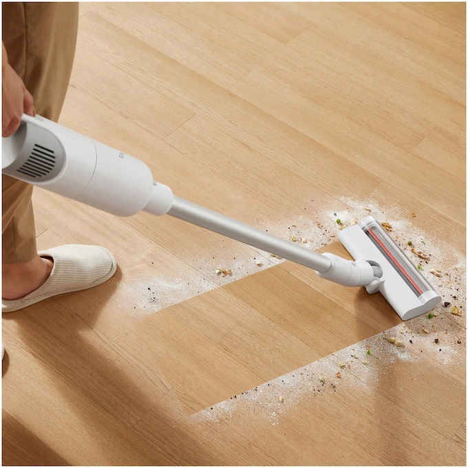 Aspirator vertical Xiaomi Mi Vacuum Cleaner Light BHR4636GL, Multi-suprafete, 220 W, 2500 mAh, Autonomie 45 min, 0.5l, 21.6V, Tehnologie Ciclonica, Alb - Imagine 14