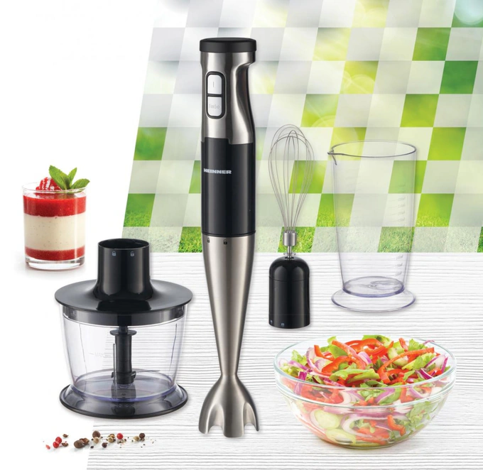 Blender de mana HEINNER HB-1000XBK, 1000W, 2 viteze + Turbo - Imagine 5
