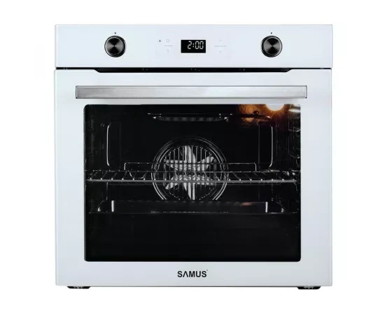 Cuptor incorporabil SAMUS SC626WGD9, 75L, 2800W, 9 funcții, Alb - Imagine 1