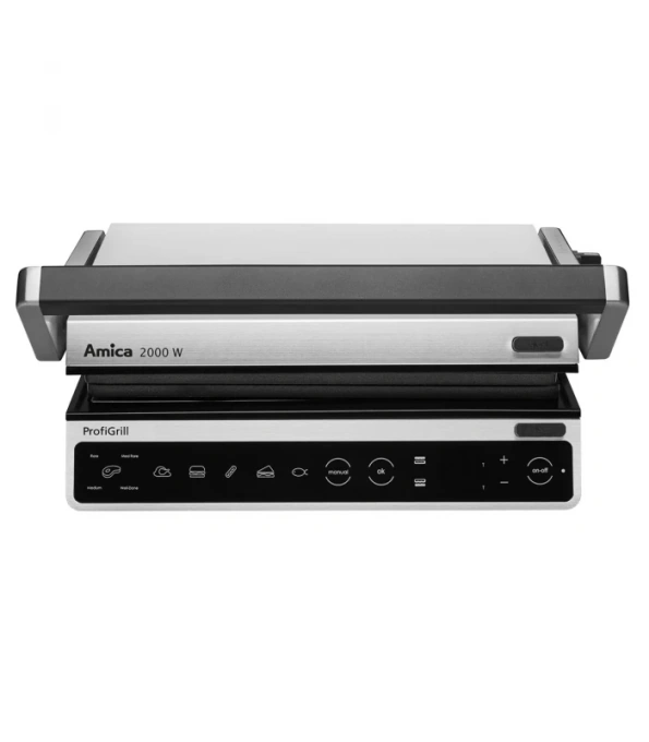 Gratar electric Amica GK5011 2000W White Silver - Imagine 3