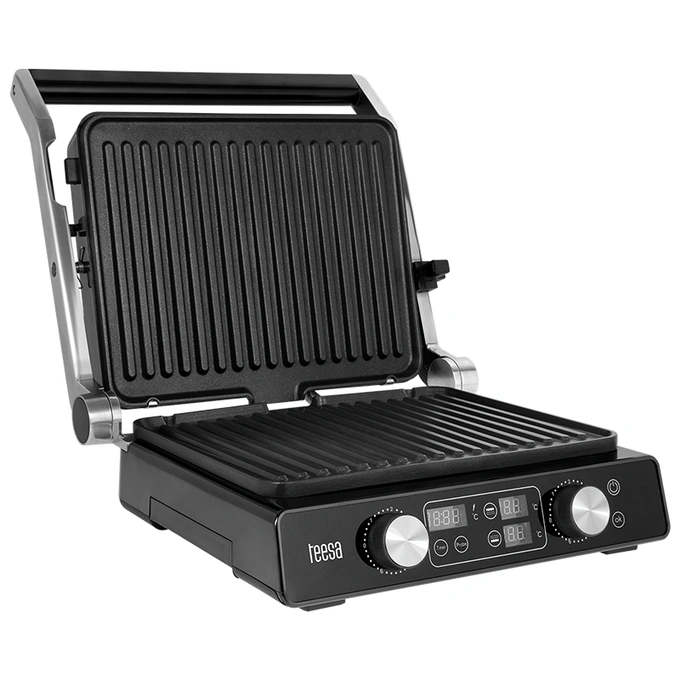 TEESA Grill Electric Teesa TSA3239 – 2000W, plăci antiaderente, reglaj temperatură - IT-Fashion.ro