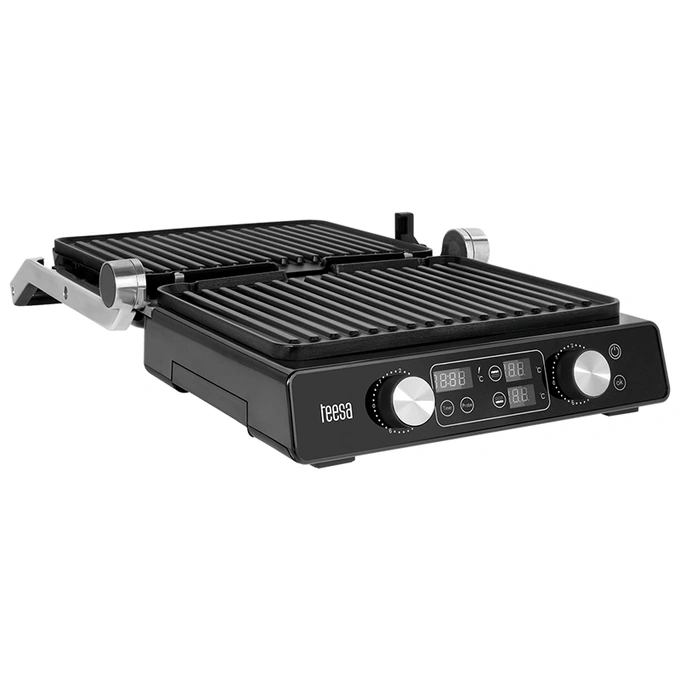 Grill Electric Teesa TSA3239 – 2000W, plăci antiaderente, reglaj temperatură - Imagine 3