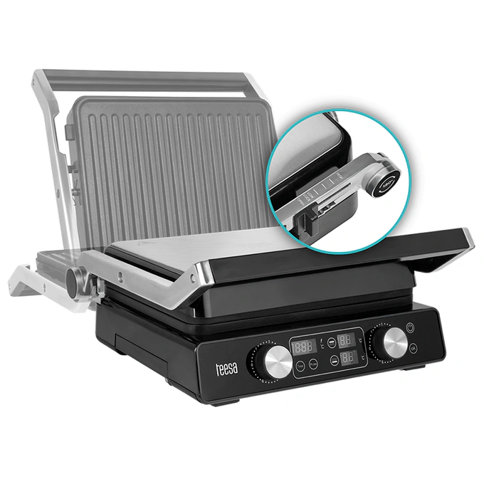 Grill Electric Teesa TSA3239 – 2000W, plăci antiaderente, reglaj temperatură - Imagine 9