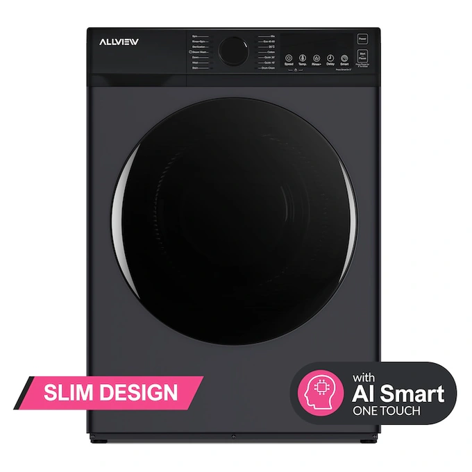 Masina de spalat rufe ALLVIEW SENSY W1000 GREY, Slim, 10 kg, 1400 RPM, Clasa A, Inverter, Gri - Imagine 4