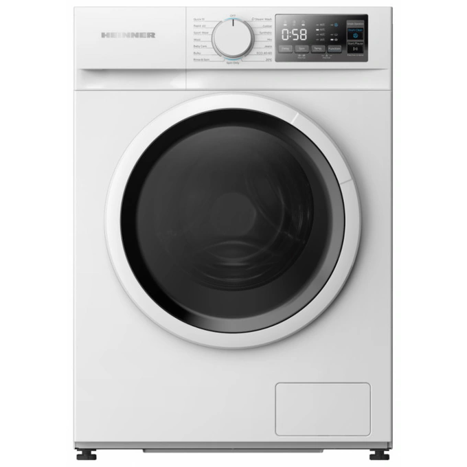 Masina de spalat rufe HEINNER HWM-M914IVNA+++, Slim, 9 kg, 1400 RPM, Clasa A, Inverter, Alb - Imagine 1