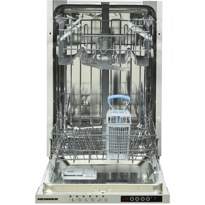 HEINNER Masina de spalat vase HEINNER HDW-BI4506IE++, 10 seturi, 6 programe, Clasa E, 45 cm, Alb - IT-Fashion.ro