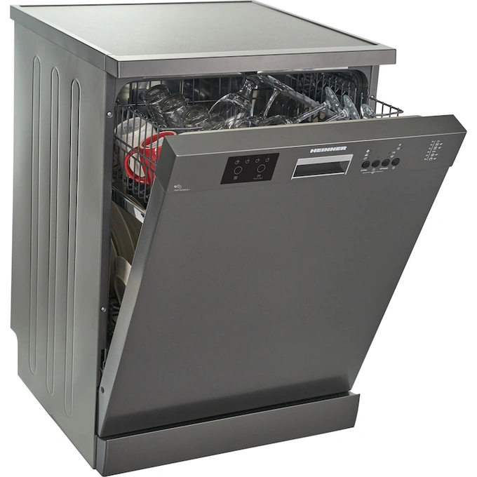 Mașină de spălat vase Heinner HDW-FS6006DGE++ 12 seturi, 6 programe, Clasa E - Imagine 3