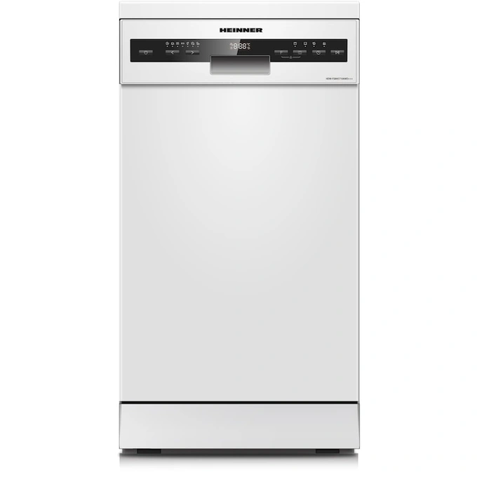 Masina de spalat vase HEINNER HDW-FSM45710AWD+++, 10 seturi, 7 programe, Clasa D, 45 cm, Alb - Imagine 1