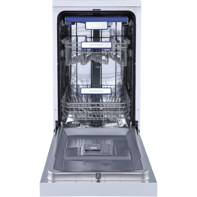 HEINNER Masina de spalat vase HEINNER HDW-FSM45710AWD+++, 10 seturi, 7 programe, Clasa D, 45 cm, Alb - IT-Fashion.ro