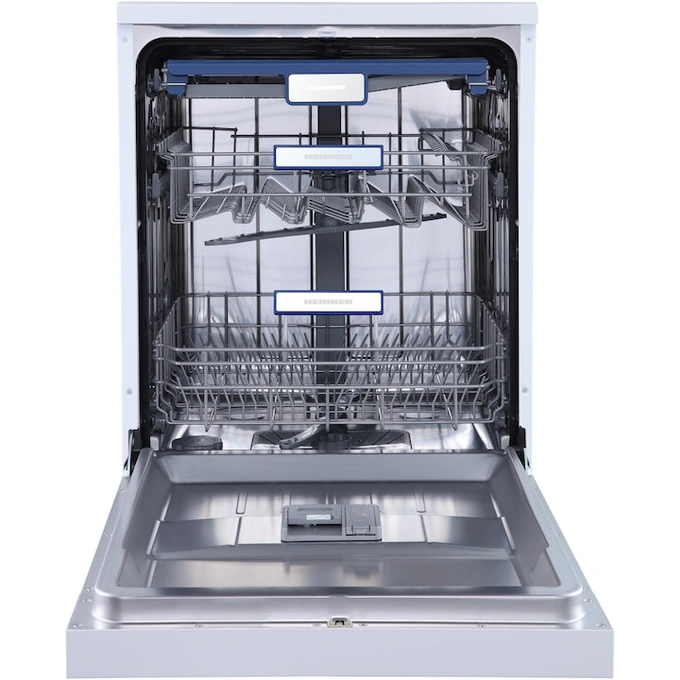 Masina de spalat vase HEINNER HDW-FSM60714AWD+++, 12 seturi, 6 programe, Clasa E, 60 cm, Alb - Imagine 3
