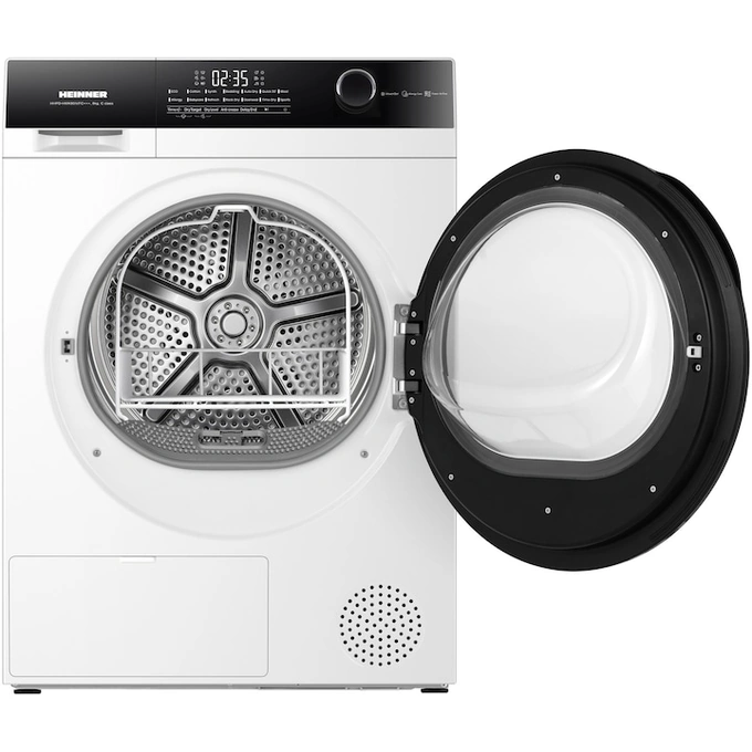 HEINNER Uscator de rufe cu pompa de caldura HEINNER HHPD-HMK80IVFC+++, 8 kg, 14 programe, Clasa C, Alb - IT-Fashion.ro