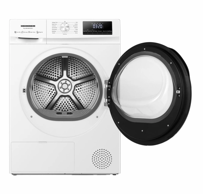 Uscator de rufe cu pompa de caldura HEINNER HHPD-HMY70FD++, 7 kg, 15 programe, D, Alb - Imagine 5