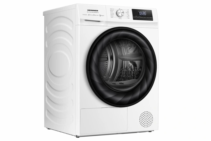 Uscator de rufe cu pompa de caldura HEINNER HHPD-HMY80IVFC+++, 8 kg, 15 programe, C, Alb - Imagine 4