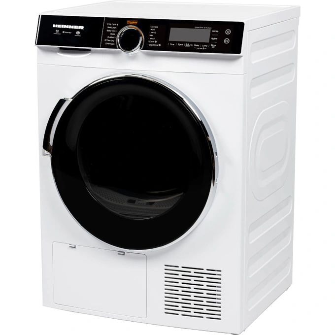 HEINNER Uscator de rufe cu pompa de caldura HEINNER HHPD-M9K3A+++, Inverter, 9 kg, 14 programe, Clasa C, Alb - IT-Fashion.ro