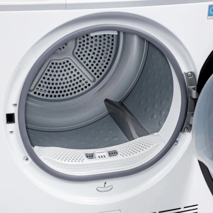 Uscator de rufe cu pompa de caldura HEINNER HHPD-M9K5IVC+++, Inverter, 9 kg, 10 programe, Clasa C, Alb - Imagine 3