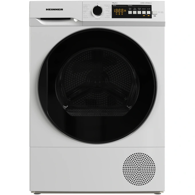 Uscator de rufe cu pompa de caldura HEINNER HHPD-V9T2KA++, 9 kg, 15 programe, E, Alb - Imagine 1