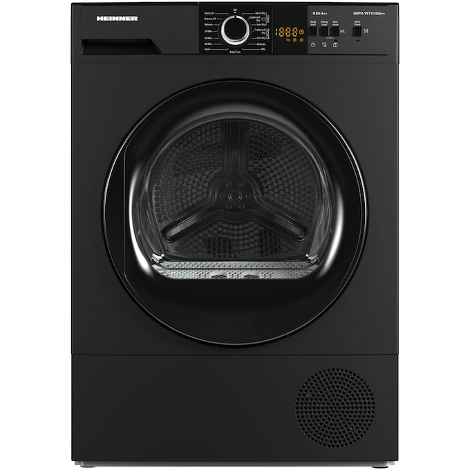 Uscător de rufe Heinner HHPD-V9T1CHSA++, 9 kg, Pompa de căldură, Clasa A++, Gri - Imagine 1