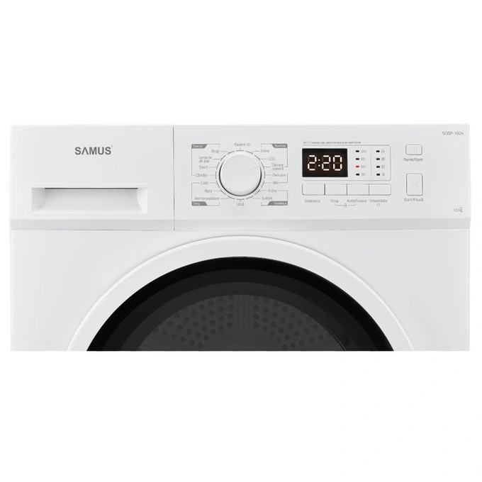 Uscător de rufe Samus SGDP-1024 10KG, pompă de căldură, 16 programe - Imagine 7