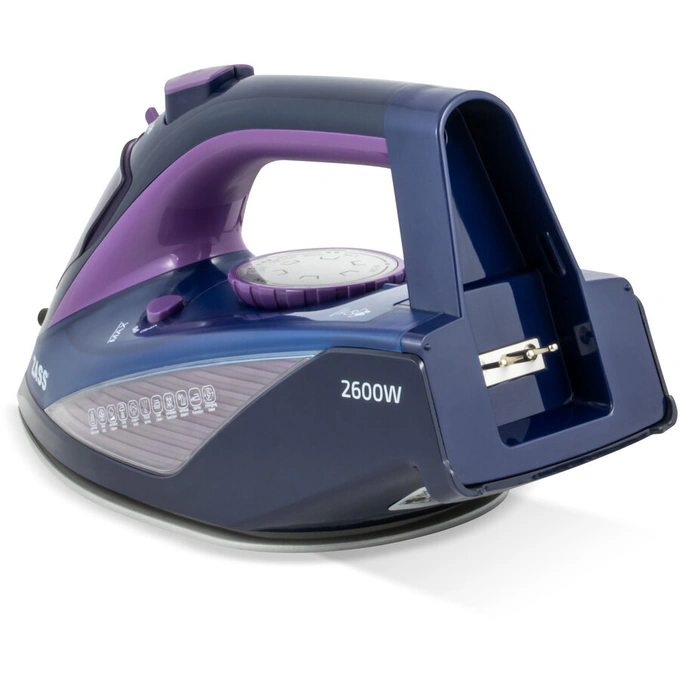 Fier de calcat ZASS A 23, 2600W, Talpa Ceramica, 450 ml, Albastru - Imagine 4