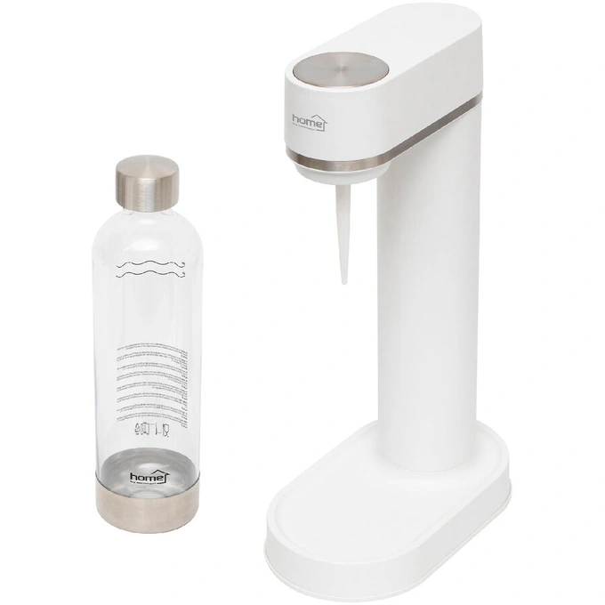 Aparat de sifon HOME HGSZG1000, Sticla 1l, Alb/Inox - Imagine 3