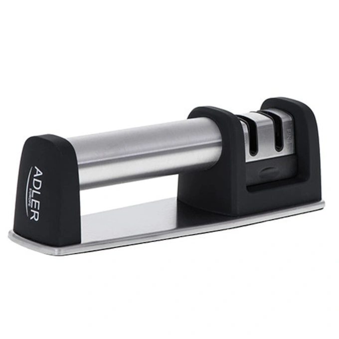 Ascutitor De Cutite, Adler, AD4489, 2 Faze De Ascutire, Carbura De Tungsten Pentru Debrosare, Ceramica Pentru Lustruire, Design Ergonomic, Baza Antiderapanta, Compact Si Eficient, Gri/Negru - Imagine 6