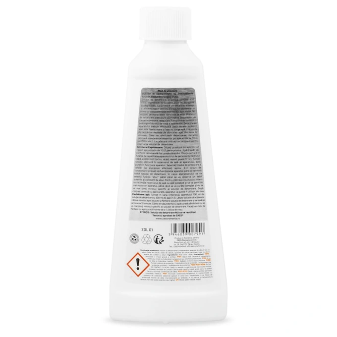 Decalcifiant lichid bio ZASS ZDL 01, 250 ml anti-calcar pentru espressoare, cafetiere și fierbătoare, 250 ml - Imagine 4