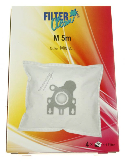 Saci aspirator OEM Miele M5M FL0014-K, 4 buc + 1 filtru de motor - Imagine 1