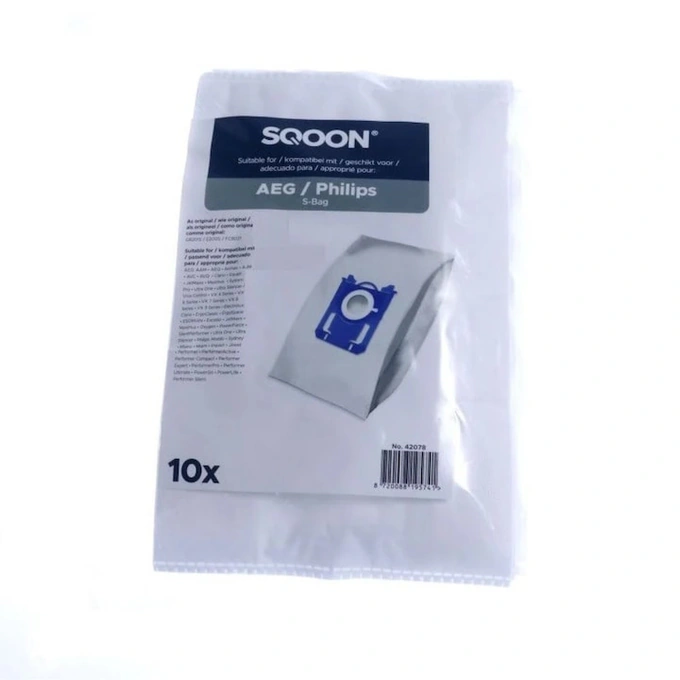 Set 10 saci compatibili S-bag Clasic Long Performance pentru aspiratoare AEG, Electrolux, Philips - Imagine 3