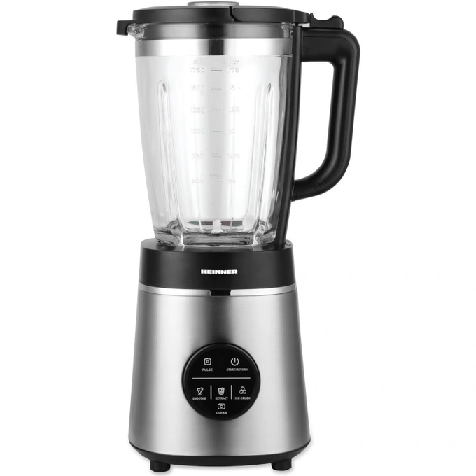 Blender de masa Heinner Bette Noir HBL-D1400SS, 1400 W, 1.75 L, Negru/Argintiu - Imagine 1