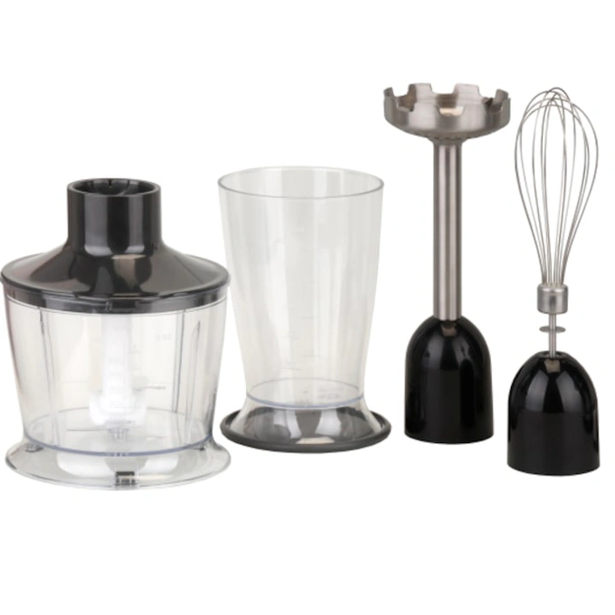 Mixer vertical Blaupunkt HBD801BK, 1000 W, 2 viteze, accesorii: cana gradata,tocator,tel,feliator/razatoare cu 3 accesorii, zdrobitor cartofi - Imagine 4