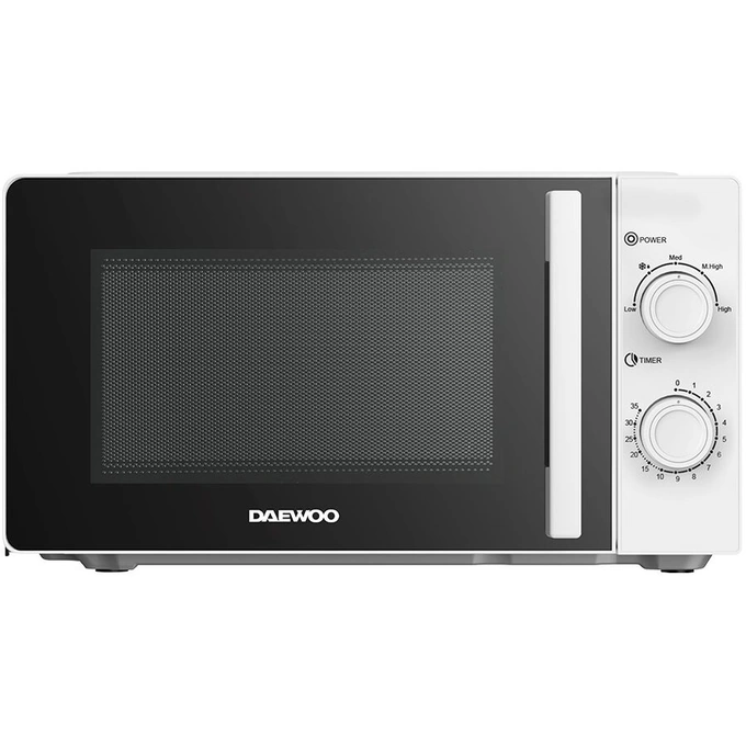 Cuptor cu microunde DAEWOO KOR-6M20W, 20l, 700W, 5 niveluri de putere, Alb - Imagine 1