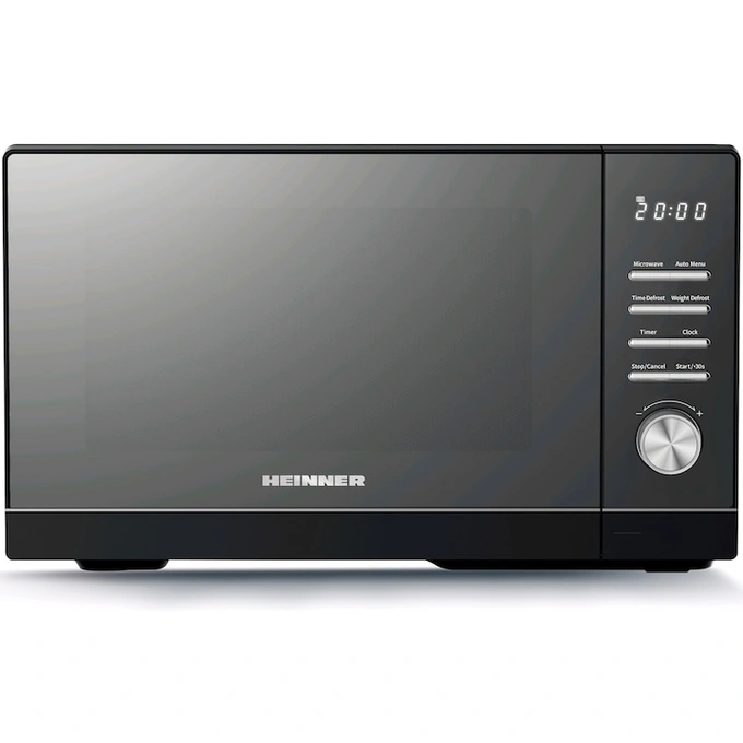 Cuptor cu microunde Heinner HMW-MD25DMRBK, 25 l, 800 W, Digital, 5 trepte de putere, Timer, Functie decongelare, Negru - Imagine 1