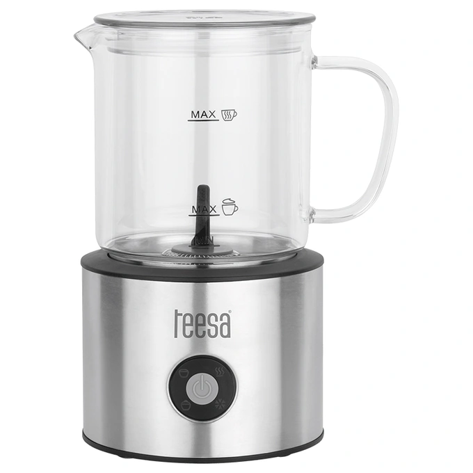 Aparat spumat lapte TEESA Aroma F60, 600W, inox - Imagine 1