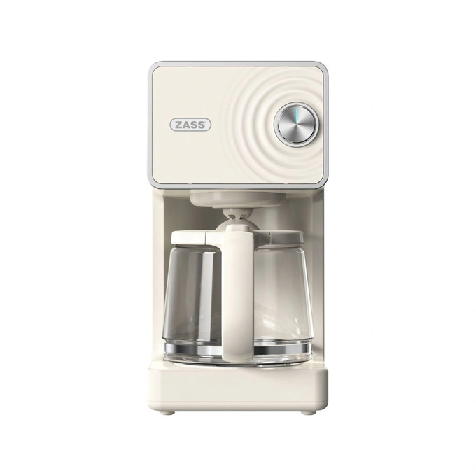 Cafetiera cu filtru ZASS ZCM 12, Wave Edition Crem - Imagine 1
