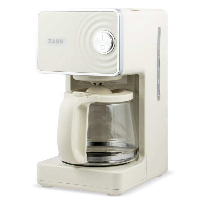Cafetiera cu filtru ZASS ZCM 12, Wave Edition Crem - Imagine 4
