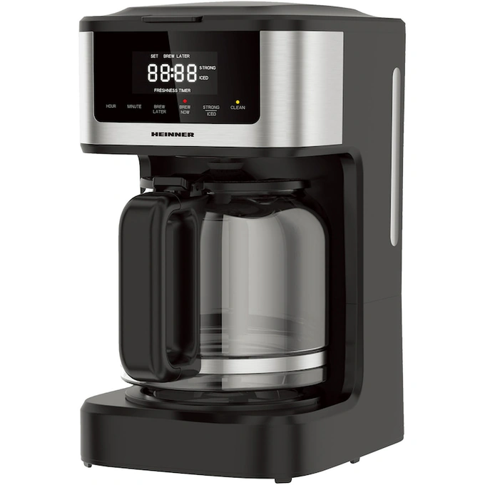 HEINNER Cafetiera digitala Heinner HCM-DD900BKSS , 900W, 1.8L, Display digital cu control touch, Tarie cafea ajustabila, Negru - IT-Fashion.ro