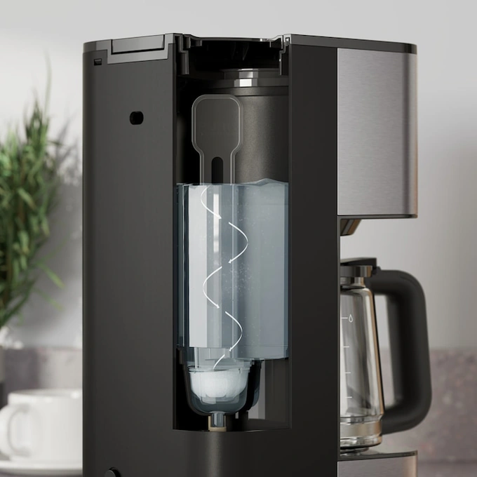 Cafetiera Electrolux Create 3 E3CM1-3ST, 1000 W, 1375 ml, capacitate 10 cesti, functie antipicurare, oprire automata, argintiu + negru - Imagine 4