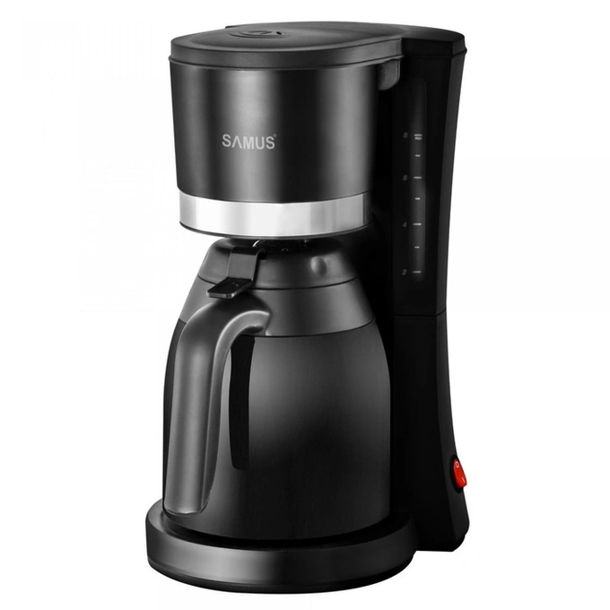 Cafetiera Samus Elite, 800 W, 1000 ml, capacitate 8 cesti, functie antipicurare, negru - Imagine 1