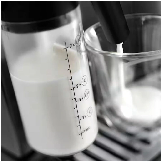 Espressor automat DE'LONGHI Magnifica Evo ECAM290.61.B, 1450W, 6 tipuri de bauturi, 15 bari, Carafa pentru lapte, Sistem LatteCrema, Rasnita cu 13 setari, Negru - Imagine 4