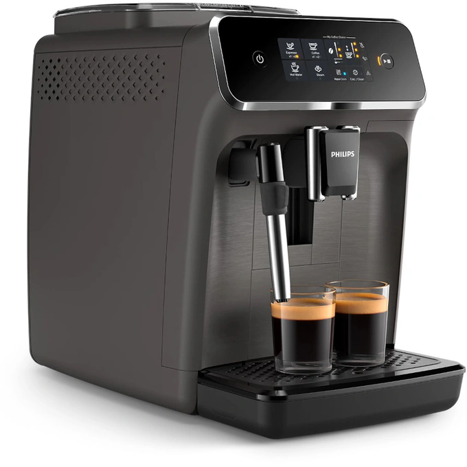 PHILIPS Espressor automat PHILIPS Seria 2200 EP2224/10, 1500W, 15 bar, 1.8L, 2 cesti, Negru - IT-Fashion.ro