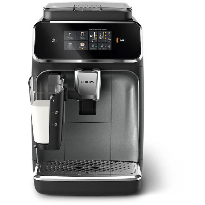 Espressor automat Philips seria 2300 EP2339/40, 1500W, 4 tipuri de bauturi, 3 nivele de intensitate a aromei, capacitate 2 cesti, filtru AquaClean, negru - Imagine 3