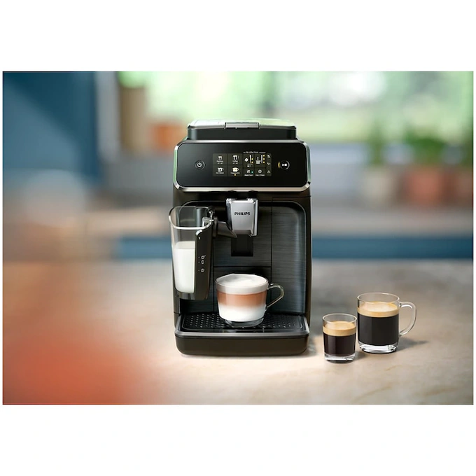 Espressor automat Philips seria 2300 EP2339/40, 1500W, 4 tipuri de bauturi, 3 nivele de intensitate a aromei, capacitate 2 cesti, filtru AquaClean, negru - Imagine 5