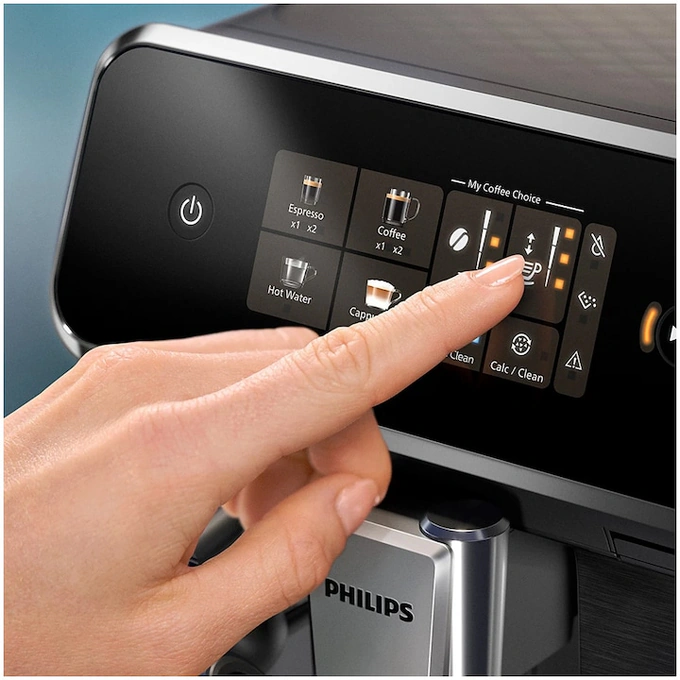 Espressor automat Philips seria 2300 EP2339/40, 1500W, 4 tipuri de bauturi, 3 nivele de intensitate a aromei, capacitate 2 cesti, filtru AquaClean, negru - Imagine 7
