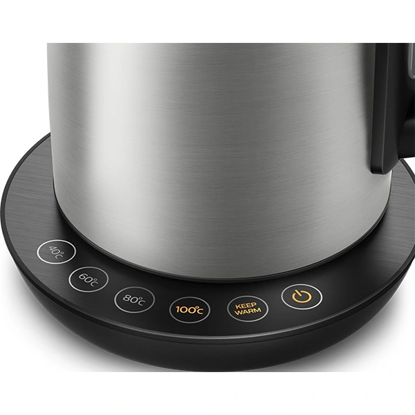 Fierbator electric PHILIPS Avance Collection HD9359/90, 22000W, 1.7l, Argintiu/Negru - Imagine 5
