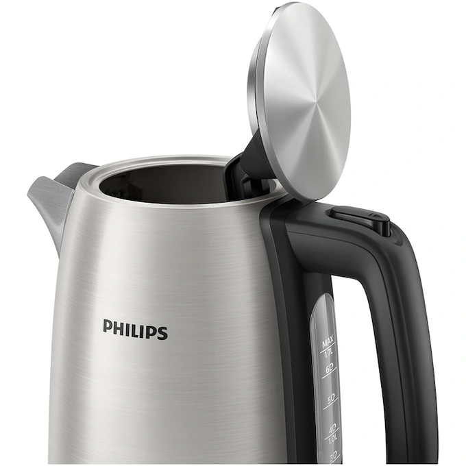 Fierbator electric PHILIPS Viva Collection HD9353/90, 22000W, 1.7l, Argintiu/Negru - Imagine 3