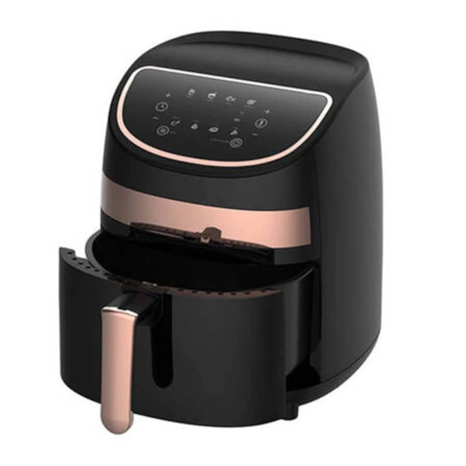 Friteuza cu aer cald Deerma KZ100, capacitate 3L, pana la 200 grade Celsius, 8 Programe, 1000W, negru - Imagine 1