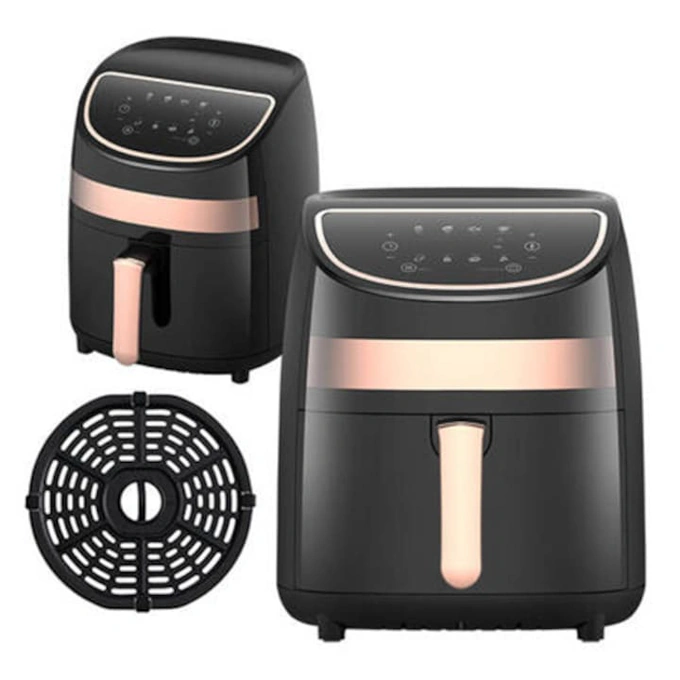 Friteuza cu aer cald Deerma KZ100, capacitate 3L, pana la 200 grade Celsius, 8 Programe, 1000W, negru - Imagine 7